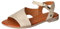 Mustang Femme 1388-801 Sandale Plate, Ecru, 37 EU