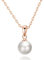 Philip Jones Rose Gold Plated Shell Pearl Necklace