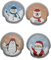 ocona Handwärmer Taschenwärmer Handtaschenwärmer Wärmeknickkissen Heizpad wiederverwendbar 4er Set (Xmas 2)