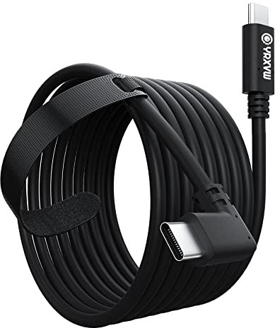 YRXVW Link Cable 16FT for Meta/Oculus Quest 3S/Quest 3/Quest 2/Pro Accessories, High Speed Data Transfer Type C Replacement Charging Cable,Fast Charger USB C to USB C 3.0 Cord for VR Headset(16FT)