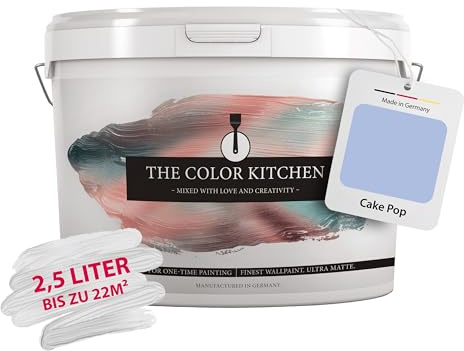 A.S. Création THE COLOR KITCHEN - Peinture murale à très haut pouvoir couvrant Violett Peinture intérieure mate - DD125582 2,5l - Pouvoir colorant intense