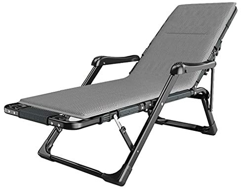 HHUARI Klappbarer Relaxsessel Liegesessel mit gepolsterten Kissen und Fußstütze für Garten Outdoor Camping Pool Beach Design The New