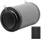 HealSmart 6 Inch Air Carbon Filter 6 Premium Australian Virgin Charcoal Smelliness Control, Fit with Inline Duct Fans, Free Pre-Filter, Reversible Flange and Hook for Grow Tents, and Hydroponics