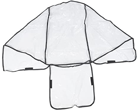 Abaodam Regenschutz Für Zwillingskinderwagen Doppelwagen Mit Vorder Und Rücksitz Aus Langlebigem Pvc Winddicht Transparent Mit Belüftungslöchern Schutz Vor Regen Wind Und Insekten