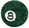 Porgeel 8 Ball Teppich Non Slip acht Ball Teppich 24 '' rund 8ball Teppich waschbarer kühler Teppich absorbierender flockiger Teppich Teppich für Schlafzimmer, Wohnzimmer Grün grün