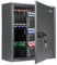 Uniclife Armario para llaves de 120 posiciones con combinación y cerradura de llave, caja de almacenamiento de seguridad digital reajustable, organizador de llaves de acero con estantes ajustables,
