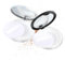 WLLHYF 2 Pcs Leerer loser Pulverkasten Kompakter Behälter mit Schwamm Puff Spiegel und elastischem Mesh Screen Portable Reise Pulver Container Make-up Fall Kit für Frauen Mädchen (Stil 2)