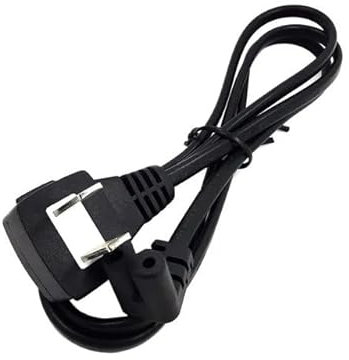 IEC 320 C7 To US 2Pin Plug Power Cord For TCL TV, C7 Right Angled 90 degree Socket To 2Pin Extension Cable, 0.5m/1m/2m(1m)