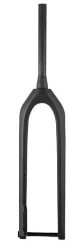 QAINKUN Fourche VTT Fourche VTT en Carbone 27,5 Pouces 29 Pouces 15 x 110 mm 1-1/8-1-1/2 Pneu Conique Max 3.0 Fourches rigides en Carbone for VTT Fourches pour VéLo(29er Glossy Black)