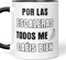 LA CASA DE LAS TAZAS® Tazas Divertidas - Tazas Originales para Regalar - Tazas con Frases de Humor, Regalos Divertidos, Tazas Desayuno Graciosas - Taza Amigo Invisible (Por las Escaleras)