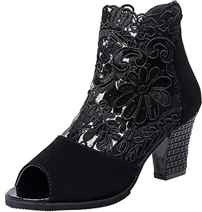Outlet offerte Oggi Stivali da Donna Stivali Donna Invernali Blu Boots Stivali Texani Donna Estivi Bassi Donna Stivaletto Stivali Alti Donna per Polpacci Larghi Stivali Estivi
