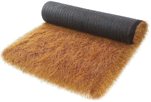 XLIHAWY Synthetisches Strohdach, Mexikanische Tiki-Bar Grasdekorationen, Feuerfest Künstliche Strohrolle Gartenzaun-Terrasse, Kommerzielle Kunst, DIY-Bastelarbeiten Strohdach(2x8m)