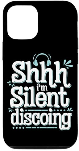 iPhone 12/12 Pro Silent Disco Party Wireless Headphones Dance Vibes Tee Case