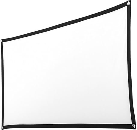 Portable Projector Screen 84inch, Foldable Anti-Crease Outdoor Movie Screen 100inch, 16:9 HD, 120inch Projector Screen for Travel, Camping, Party(84 inch)