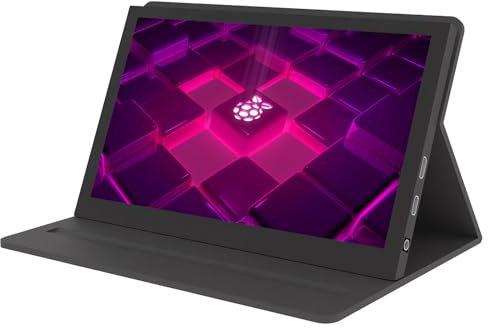 Aurevita For Raspberry Pi Screen, 7 Inch IPS Display, 1024x600 LCD mini Monitor for Raspberry Pi 5, Pi 4, Laptop, Win 11/10 (7 Monitor with case)