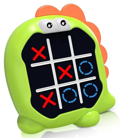 Elektronisches Tic-Tac Toe-Spiel, Digitales Tic-Tac Toe-Spiel für Erwachsene Kinder, Reisespiele Brettspiele, Tragbare Reisespielkonsole Gedächtnisspiele für Kinder 3-10 Jahre