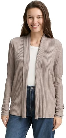 Tom Tailor Damen 1047688 Cardigan mit Schalkragen (1er Pack)