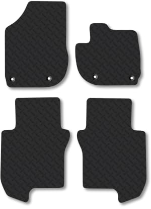Honda Jazz (2020+) [Manual] 5mm Rubber Car Mats | Heavy Duty Rubber Tailored Fit Floor Mats Full Coverage Durable Waterproof Accessories Easy Clean Anti Slip Made in the UK