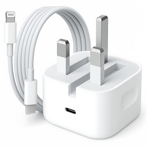 iPhone Charger Fast Charge REVASOL 20W USB C Fast Charger With 2M Cable for iPhone 14 13 12 11 X XR XS SE 2020 8 7 6 6S iPad Mini/Pro, USB C PD Wall Charging Plug UK Type C Power Adapter and 6FT Cord