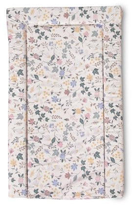 Red Kite Matelas à langer Rose & Ivy Unisexe 74 x 48 x 3,5 cm Motif fleurs et bords surélevés rembourrés Rose