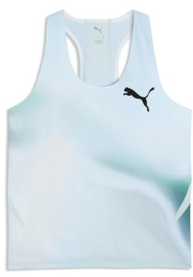 PUMA Lightspeed Ultraweave Graphic Lauftop Damen hellblau - fresh water S