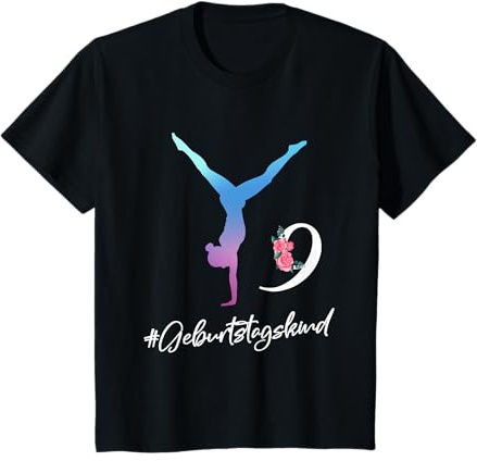 Turnen Geburtstag 9 Jahre - Geburtstagskind für Mädchen T-Shirt