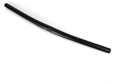 Klappbarer Lenker für Fahrräder, 25 mm, 4 mm, mittlerer Durchmesser, mit starker Aluminiumlegierung (schwarz, 580 mm)