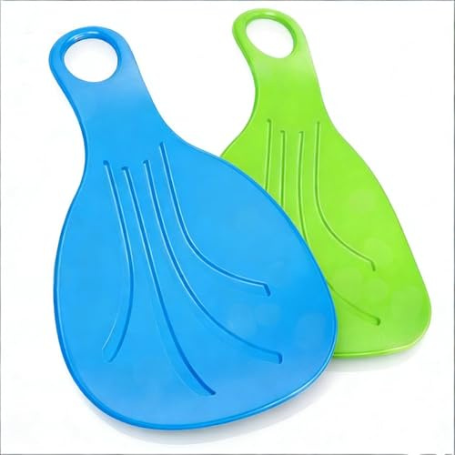 2 Stück Schneerutscher, Ultraleicht Rutschteller Poporutscher, Schlitten Kinder Mit Handgriff, Bob Schlitten, Bobscheibe, Dauerhaft Zipfelbob, Für Kinder Und Erwachsene