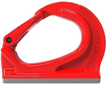 Ganci di sollevamento in acciaio legato G80 saldati for carichi pesanti con chiusura sicurezza, ancoraggio saldatura benna del trattore, escavatore, carrello elevatore e gru demolitrice(2T/4409LBS)
