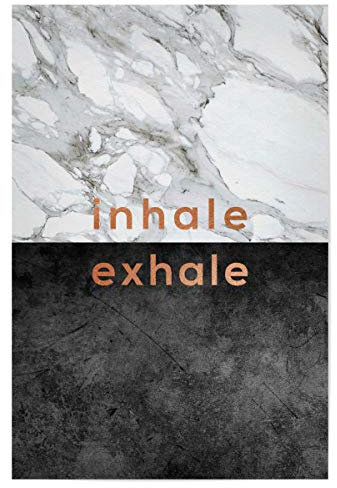 artboxONE Poster 30x20 cm Typografie Inhale Exhale Copper - Bild Inhale Abstract Art Print