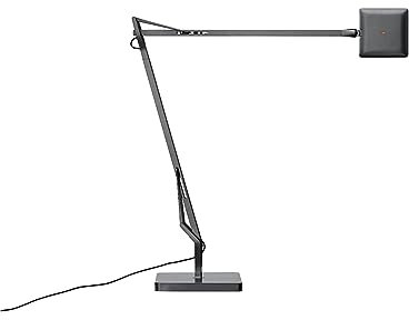 Flos Tischlampe Kelvin Edge Base Titanium by Antonio Citterio, 7W, Innenbereich, 88,7 x 47,3 x 41,4 cm, F3452033