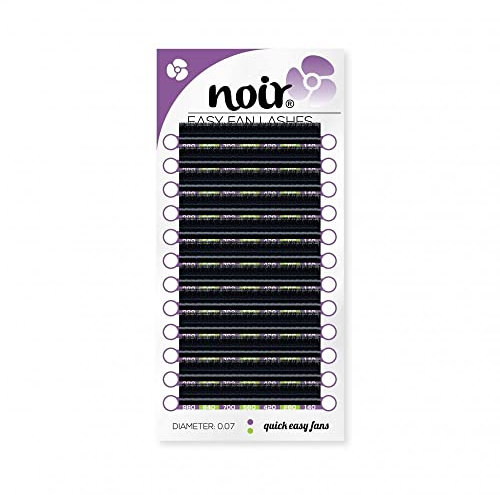 Noir Volume Lashes Easy Fan Lashes D curl 0.07 12mm Russian Volume Self Fanning Eyelash Extensions