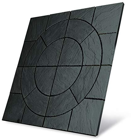 Chalice Patio Paving Circle Kit 1.8x1.8m (covers 3.24m2) Welsh Slate Colour