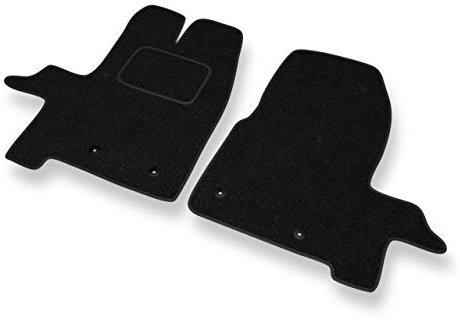 Mossa - Fußmatten Auto kompatibel mit Ford Transit Custom (2012-2023) - schwarz Automatten Autoteppiche