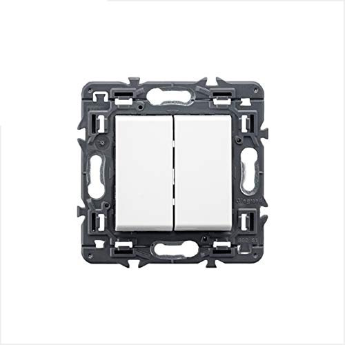 Pulsador inversor Valena Next, doble, 6A, 230V (Legrand 741257)