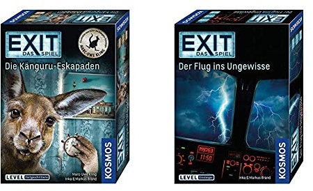 KOSMOS 695071 EXIT - Das Spiel - Die Känguru-Eskapaden, für Fans von Marc-Uwe Klings Känguru-Geschichten & Das Spiel - Der Flug ins Ungewisse, Level: Einsteiger, Escape Room Spiel: 1-4 Spieler