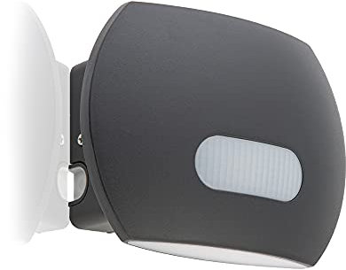 HUBER LED Wandlampe mit Bewegungsmelder 120° 20W, 1800lm I IP65 geschützte LED Außenleuchte mit Bewegungssensor I Wandleuchte innen, anthrazit