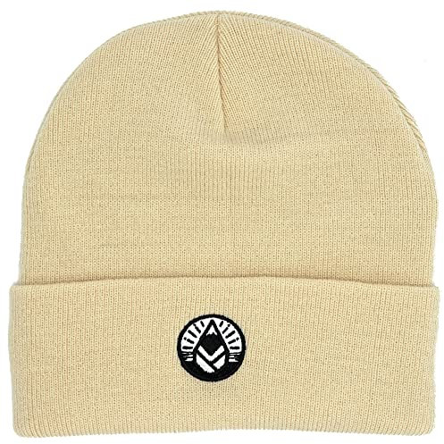 Phieres Shining - Beanie Mütze für Damen und Herren in Beige, Einheitsgröße