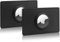 WALLFID AirTag Lot de 2 étuis Portefeuille en Cuir pour Apple AirTags, pour Homme et Femme, pour éviter la Perte, Fin Anti-Perte (Noir)