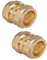 UKDD® Lot de 2 raccords de compression droits en laiton 15 mm