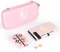 BelugaDesign Moon Switch Bundle | Kawaii Pink White Pastel Sailor Anime Tragetasche Shell Cover Daumengriffe für Mädchen | Kompatibel mit Nintendo Switch Standard