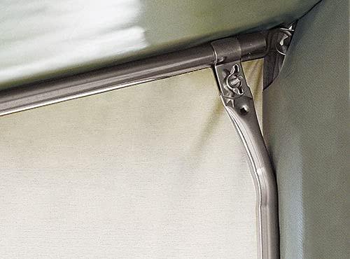 Andruckstange gebogen, 22 ST, 170-270cm teleskopierbar, Bügelfuß für Teilzelt Cortina