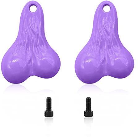 OGRC 2PCS RC Toy Car Hanging Truck Balls Nuts 16g Bumper Balls Bull Nuts Tail Ball Counterweight for TRX4M SCX24 1/18 1/24 RC Crawler Car (Purple)
