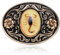 Gürtelschnalle für Herren – Indianer coole Neuheit 3D Skorpion Tier Gürtelschnalle für Frauen Western Oval Gürtelschnalle, Gold, Small