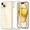 Spigen für iPhone 15 Ultra Hybrid Hülle [Anti-Yellowing] Case Handyhülle Schutzhülle Cover Transparent Durchsichtig Dünn Slim -Mute Beige
