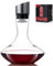 VnoPerito Wine Decanter,Red Wine Carafe,Decanter with Built-in Aerator Pourer, 100% Hand Blown Lead-free Crystal Glass with Stainless Steel Pourer Lid, Filter, Wine Gifts for Men