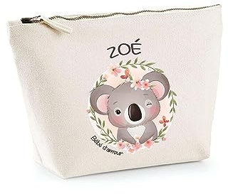 Trousse Zoe Bébé d Amour Koala | Pochette Enfant Mignonne Toilette Maquillage Idée Cadeau pour Jeune