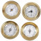 rockible Thermometer Und Hygrometer, Uhr, Wetterstationen, Durchmesser 98 Mm, Segelinstrumente für Boot, Yacht, Werkstatt, Marine, 4 Stück