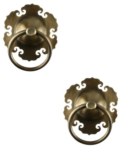 Hemobllo 2 Stück Retro Tür Türgriff Vintage Hardware Antik Messing Ihr Zuhause Charme