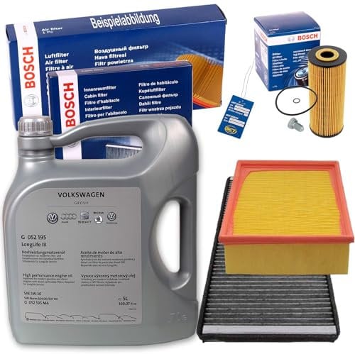 Filter Inspektionspaket + 0W30 Motoröl 1.9 TDI für Golf 4 Bora A3